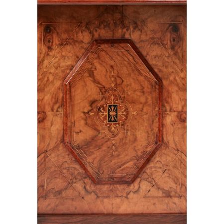 Viktorianischer antiker Davenport Schreibtisch Nussbaum ca 1860