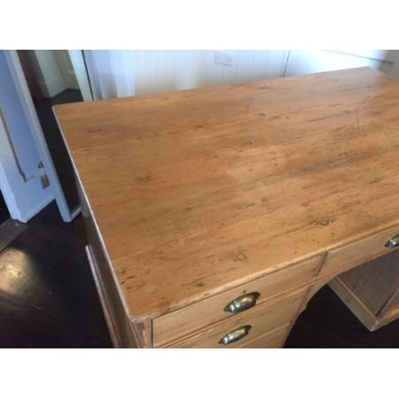 Antiker viktorianischer Kiefern Schreibtisch englisch ca 1860