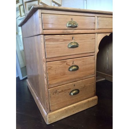 Antiker viktorianischer Kiefern Schreibtisch englisch ca 1860