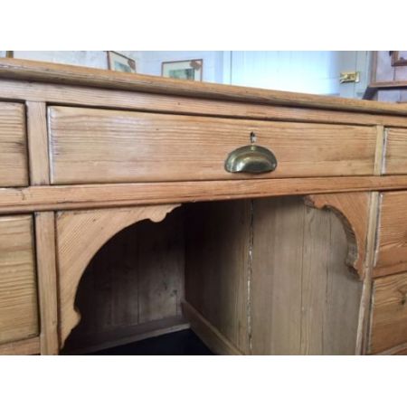 Antiker viktorianischer Kiefern Schreibtisch englisch ca 1860