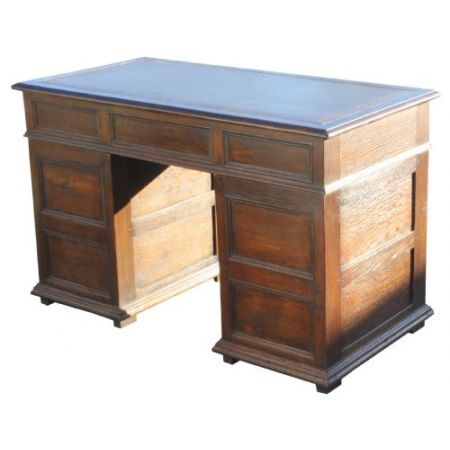 Antiker britischer Eichen Schreibtisch ca 1920