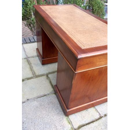 Viktorianischer antiker Mahagoni Schreibtisch englisch  ca 1860