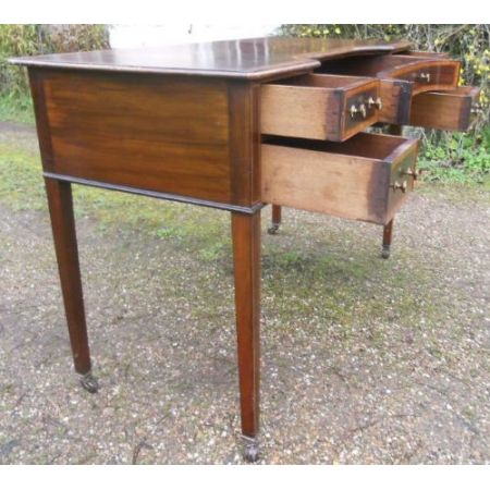 Edwardianischer antiker Mahagoni Schreibtisch britisch ca 1900