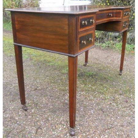 Edwardianischer antiker Mahagoni Schreibtisch britisch ca 1900