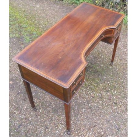 Edwardianischer antiker Mahagoni Schreibtisch britisch ca 1900