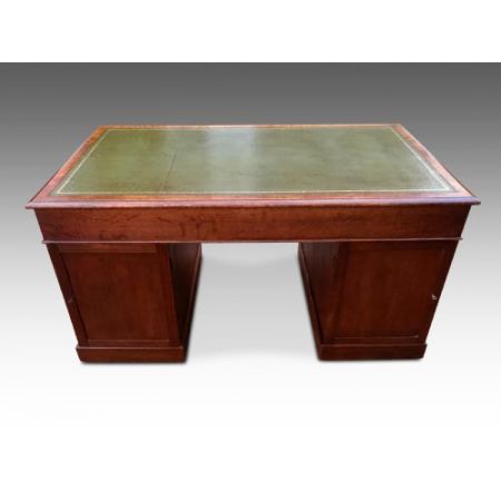 Viktorianischer antiker Eichen Schreibtisch britisch ca 1860