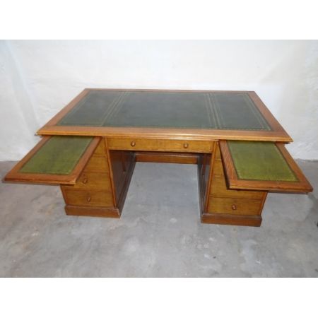 Viktorianischer antiker Eichen Schreibtisch britisch 1880