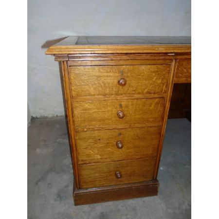 Viktorianischer antiker Eichen Schreibtisch britisch 1880