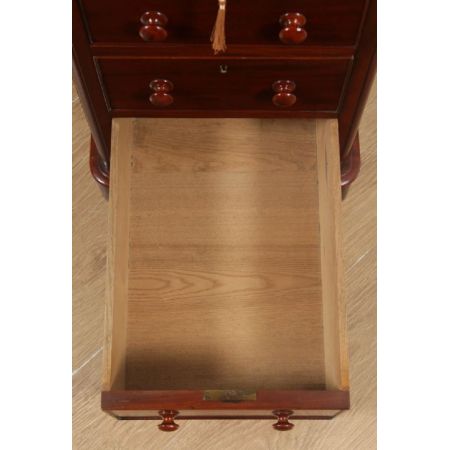 Viktorianischer antiker Mahagoni Schreibtisch britisch ca 1870