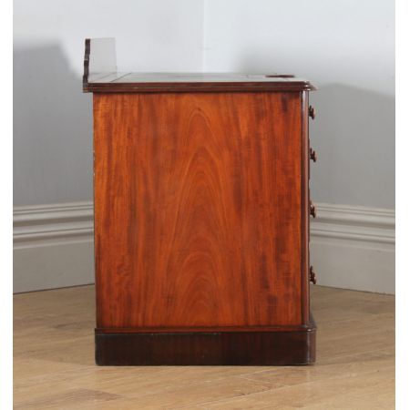 Viktorianischer antiker Mahagoni Schreibtisch britisch ca 1870