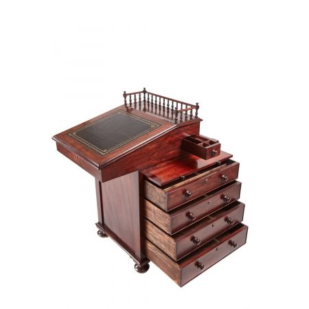 Antiker britischer Regency Davenport Schreibtisch Mahagoni ca 1810