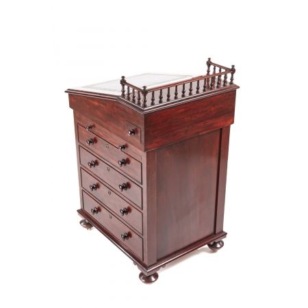 Antiker britischer Regency Davenport Schreibtisch Mahagoni ca 1810