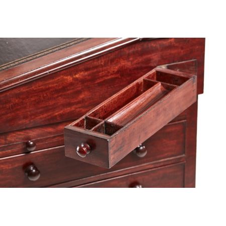 Antiker britischer Regency Davenport Schreibtisch Mahagoni ca 1810