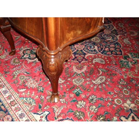 Edwardianischer antiker Mahagoni Schreibtisch englisch ca 1890