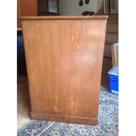 Antiker britischer Eichen Schreibtisch ca 1860