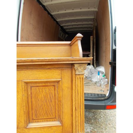 Antiker britischer Eichen Schreibtisch ca 1900