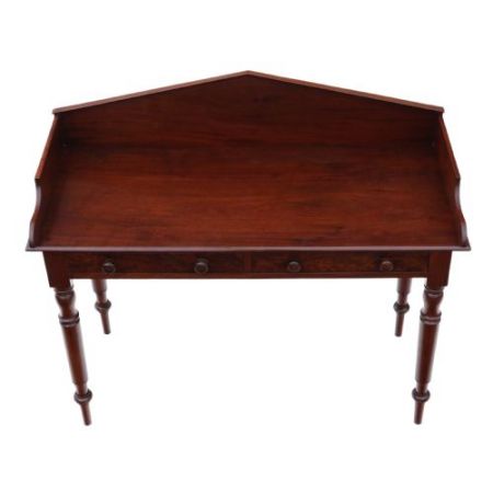 Antiker britischer Mahagoni Schreibtisch ca 1835