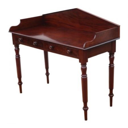 Antiker britischer Mahagoni Schreibtisch ca 1835