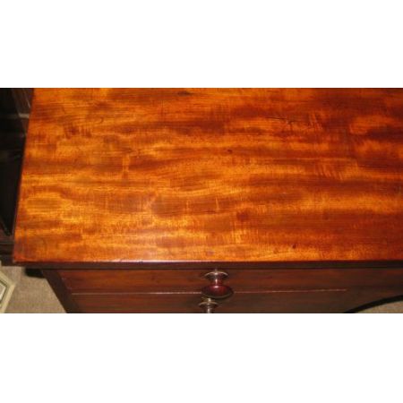 Viktorianischer antiker Mahagoni Schreibtisch britisch ca 1860