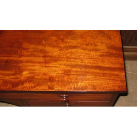 Viktorianischer antiker Mahagoni Schreibtisch britisch ca 1860