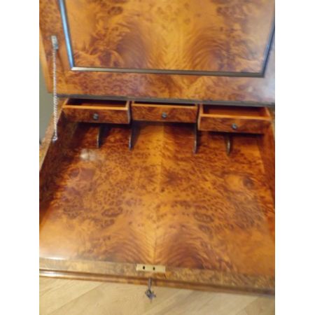 Viktorianischer antiker Davenport Schreibtisch Nussbaum antik ca 1860