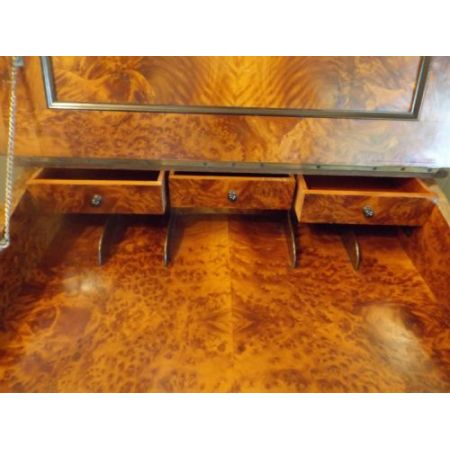 Viktorianischer antiker Davenport Schreibtisch Nussbaum antik ca 1860