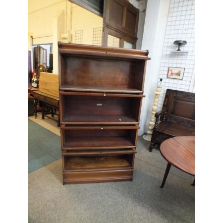 Antikes britisches Mahagoni Bücherregal Globe Wernicke ca 1920