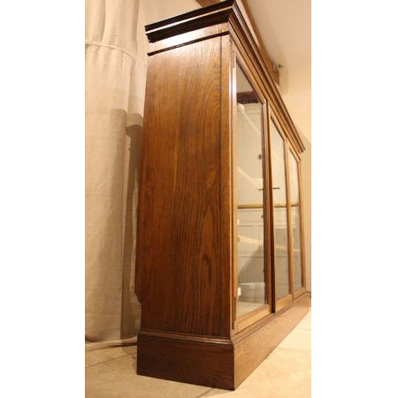 Antiker englischer Mahagoni Bücherschrank Vitrine ca 1930