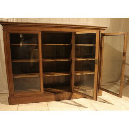 Antiker englischer Mahagoni Bücherschrank Vitrine ca 1930