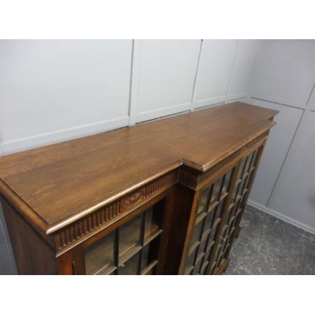 Antiker britischer Bücherschrank Eiche ca 1920