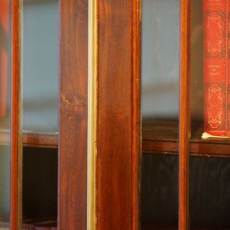 Edwardianisches antikes Mahagoni Bücherregal britisch ca 1920