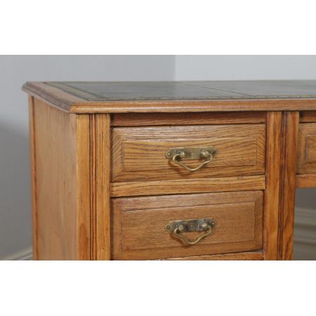 Viktorianischer antiker Eschen Schreibtisch britisch ca 1890