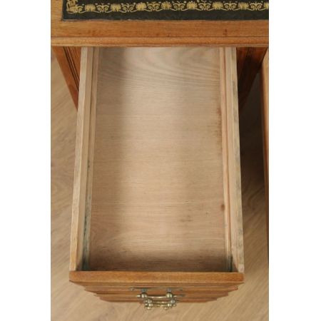 Viktorianischer antiker Eschen Schreibtisch britisch ca 1890