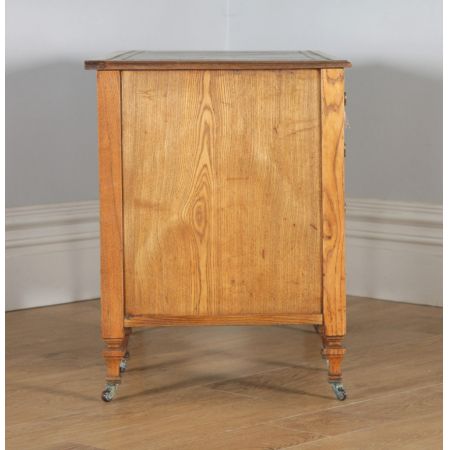 Viktorianischer antiker Eschen Schreibtisch britisch ca 1890