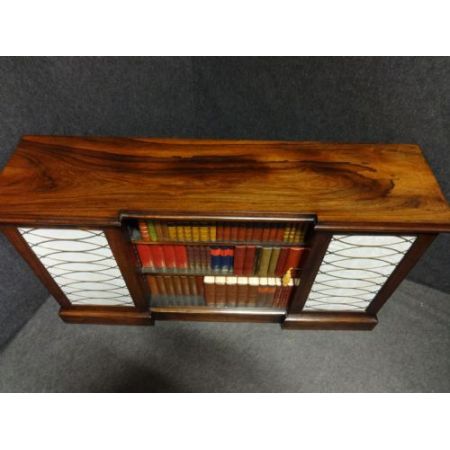 Antikes Regency Bücherregal Palisander Sideboard Breakfront englisch ca 1810