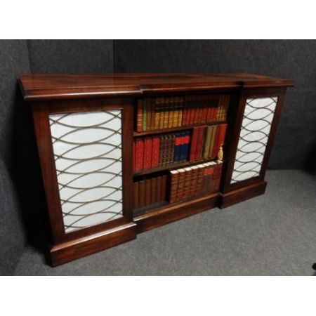 Antikes Regency Bücherregal Palisander Sideboard Breakfront englisch ca 1810