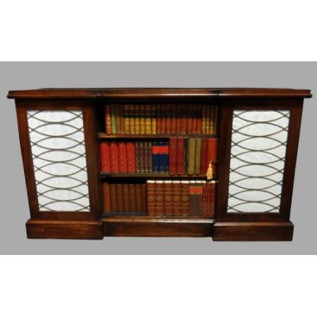 Antikes Regency Bücherregal Palisander Sideboard Breakfront englisch ca 1810