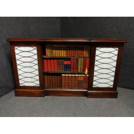 Antikes Regency Bücherregal Palisander Sideboard Breakfront englisch ca 1810