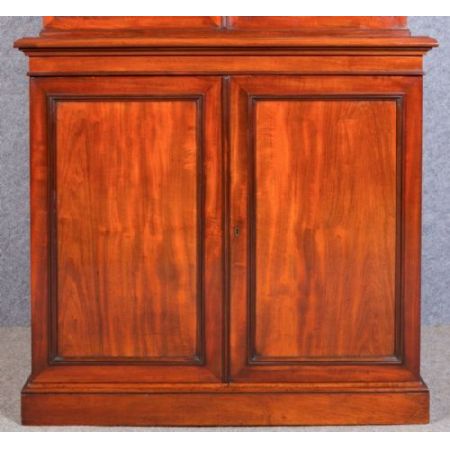 Viktorianischer antiker Mahagoni Bücherschrank britisch ca 1870