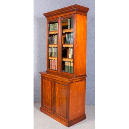 Viktorianischer antiker Mahagoni Bücherschrank britisch ca 1870