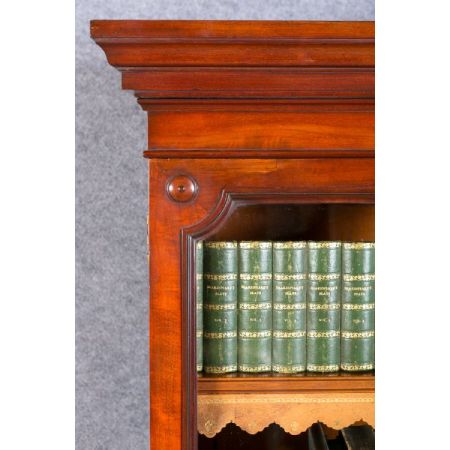 Viktorianischer antiker Mahagoni Bücherschrank britisch ca 1870