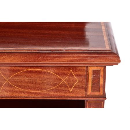 Edwardianisches britisches Mahagoni Bücherregal antik ca 1890