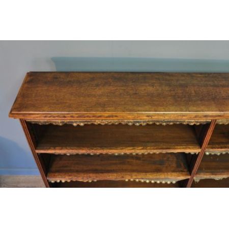 Viktorianischer antiker Eichen Bücherschrank englisch ca 1880