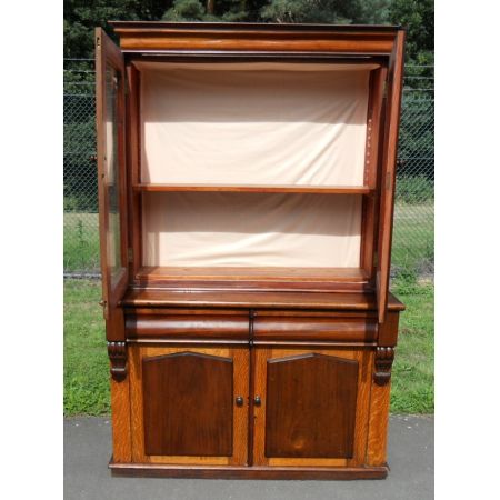 Viktorianisches antikes Eichen Bücherregal englisch ca 1860