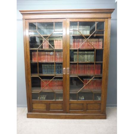 Antikes britisches Mahagoni Bücherregal ca 1900