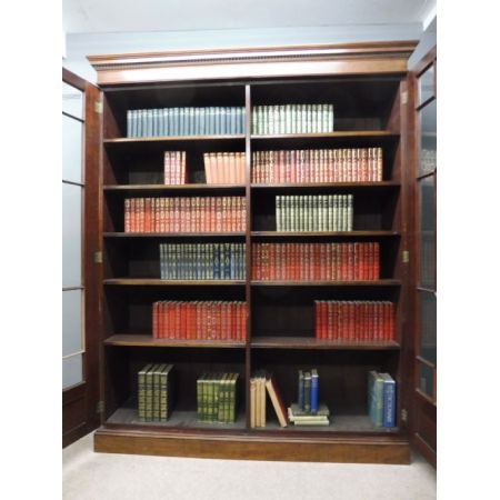 Antikes britisches Mahagoni Bücherregal ca 1900