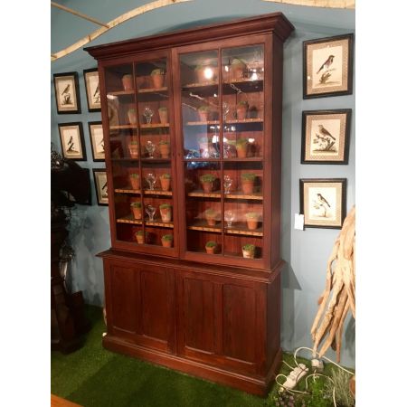 Antiker Regency Bücherschrank Kiefer Weichholz englisch ca 1810