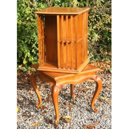 Edwardianisches Satinholz Revolving Bookcase antik britisch ca 1890