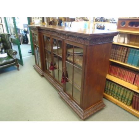 Antikes britisches Bücherregal Eiche ca 1900