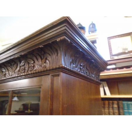 Antikes britisches Bücherregal Eiche ca 1900